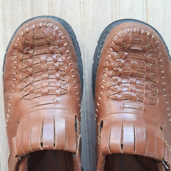 Dr. Scholl's Brown Leather Clara Slip-On Double Air Pillo Comfort Flats Loafer - Picture 2 of 11